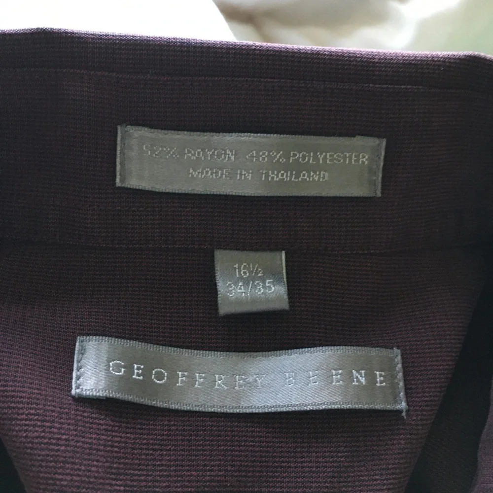 Geoffrey Beene Men's Rich Burgundy Shirt